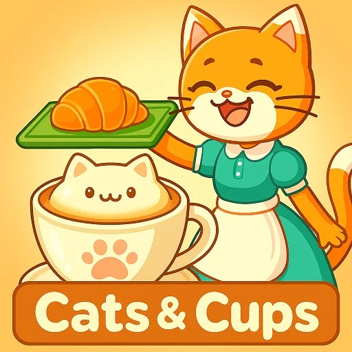 Cats and Cups Barista Simulator Unblocked - Adorable cats helping in cozy café while serving coffee, play free online no download