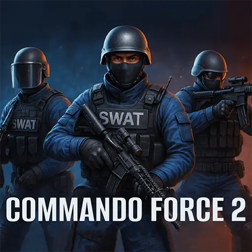 Commando Force 2 game - 3D multiplayer shooter with soldiers fighting across detailed maps, free online browser game no download