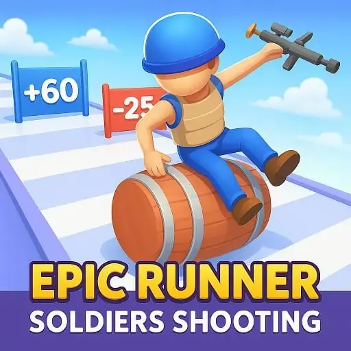 Runner Soldiers Shooting Unblocked - Military soldiers running and shooting through battlefield, action combat game, play free online no download