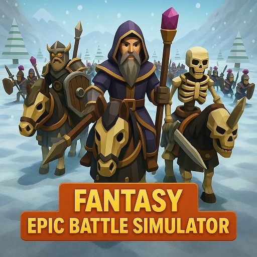 Fantasy Epic Battle Simulator Unblocked - Dragons and knights clashing with orcs in epic fantasy battlefield, play free online no download