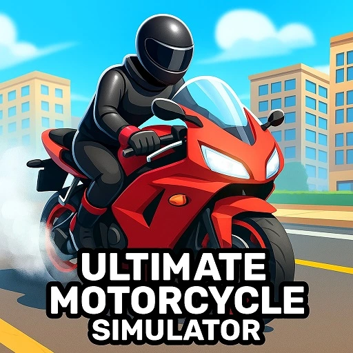 Motorcycle Simulator Unblocked - Rider on a sleek sport motorcycle leaning into a curve on an open coastal highway, play free online no download