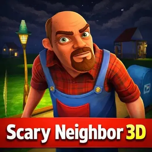 Scary Neighbor 3D Unblocked - Creepy neighbor chasing kid through dark house with traps and secrets, 3D horror stealth, play free online no download