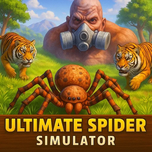 Ultimate Spider Simulator Unblocked - Realistic spider spinning web to catch prey in forest, play free online no download
