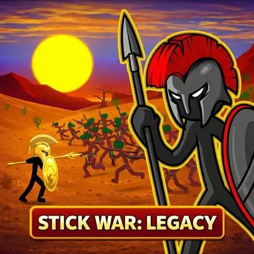 Stick War Legacy Unblocked - Massive stickman army clashing in epic real-time strategy battle, swords and archers, play free online no download